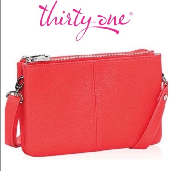 thirty-one Handbags - Jewell by Thirty One Street Style crossbody bag in coral